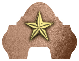 DARAY-L-430-GD-BZ Star Gold-Bronze